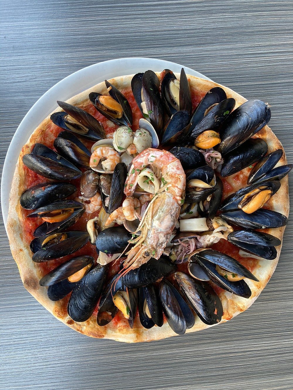 Pizza ai frutti di mare
