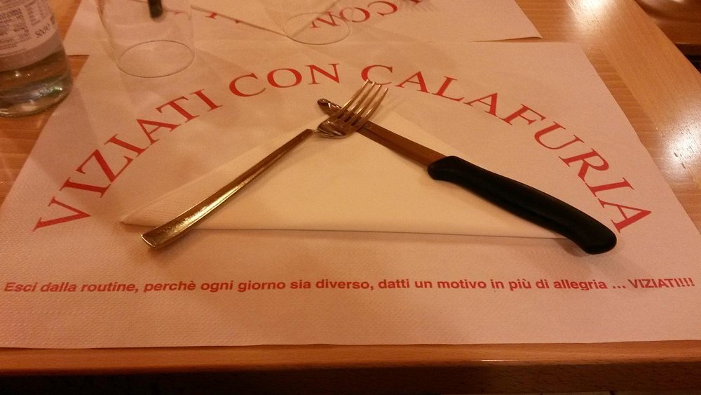 Viziati con Calafuria — la nostra tovaglietta